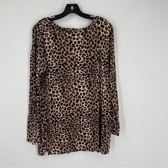 A Pea in The Pod Maternity Women’s Long Sleeve Animal Print Tunic size M - Picture 1 of 3